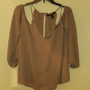 Forever 21Purple Cold-Shoulder Women's Blouse XL